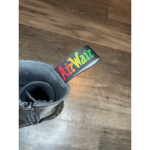 Dr. Martens Jadon Hi Black Combat Boots High Women’s 12 Rainbow Grunge Punk Boho - Picture 5 of 9